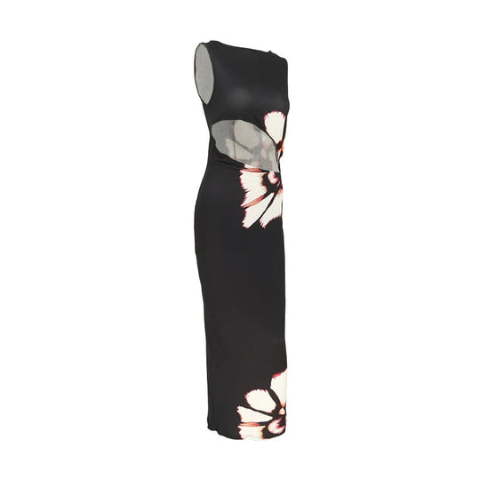 Robe d'Été Femme Chic en Tissu Léger avec Découpes Élégantes 5