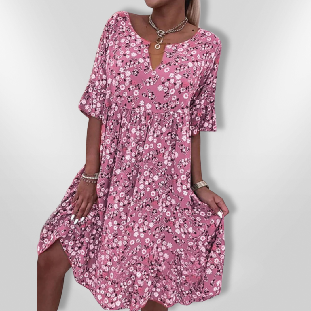Robe d'Été Femme Imprimé Floral Aérien 0