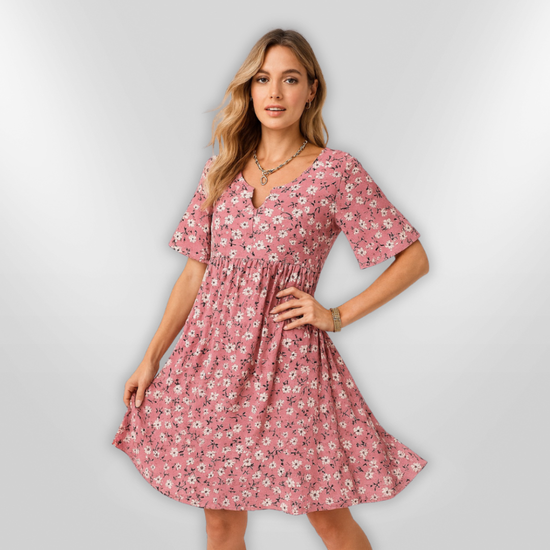 Robe d'Été Femme Imprimé Floral Aérien 1