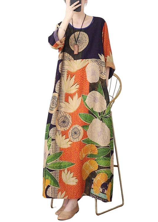 Robe d'Été Femme Imprimé Patchwork Chic 0