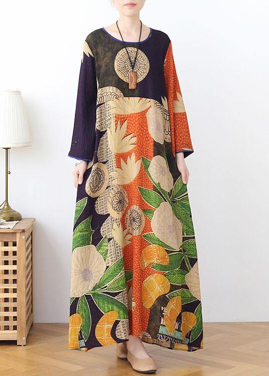 Robe d'Été Femme Imprimé Patchwork Chic 2