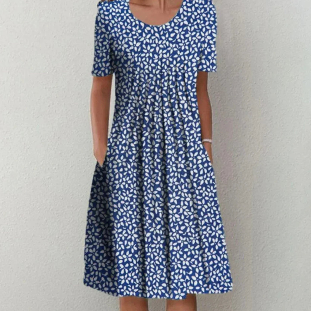 Robe d'Été Midi à Manches Courtes pour Femmes 2