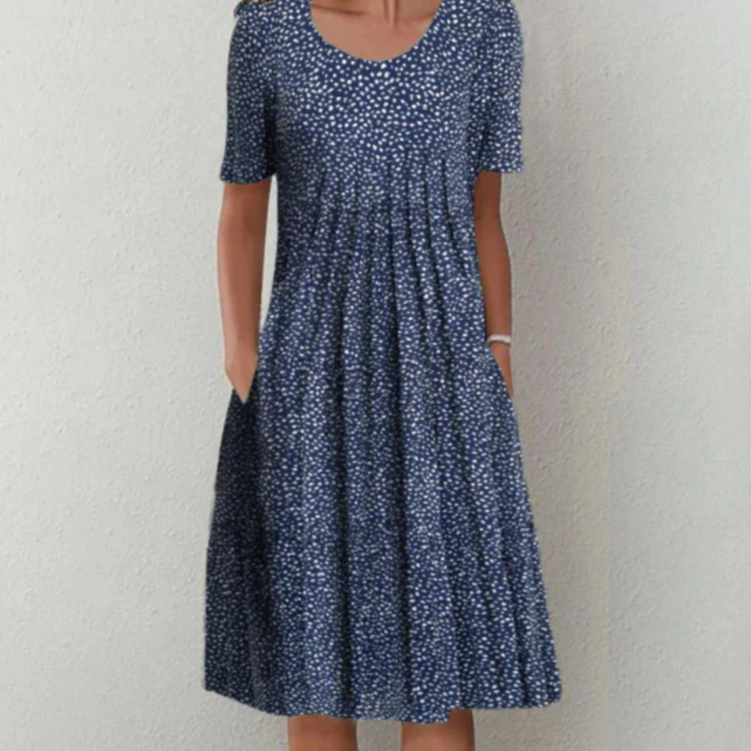 Robe d'Été Midi à Manches Courtes pour Femmes 3