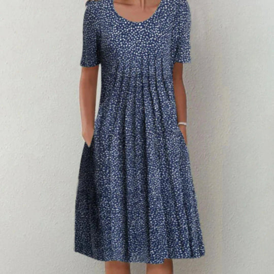 Robe d'Été Midi à Manches Courtes pour Femmes 3