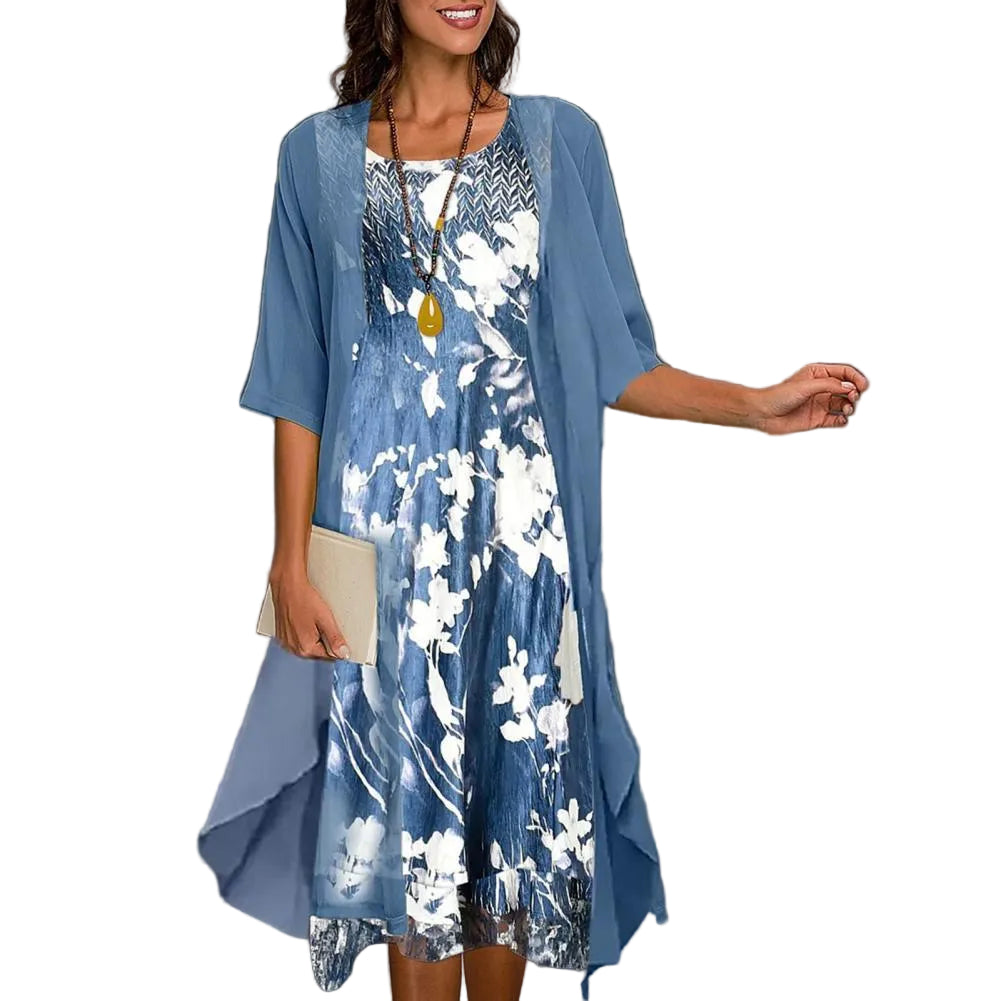 Robe d'automne à taille élastique 0