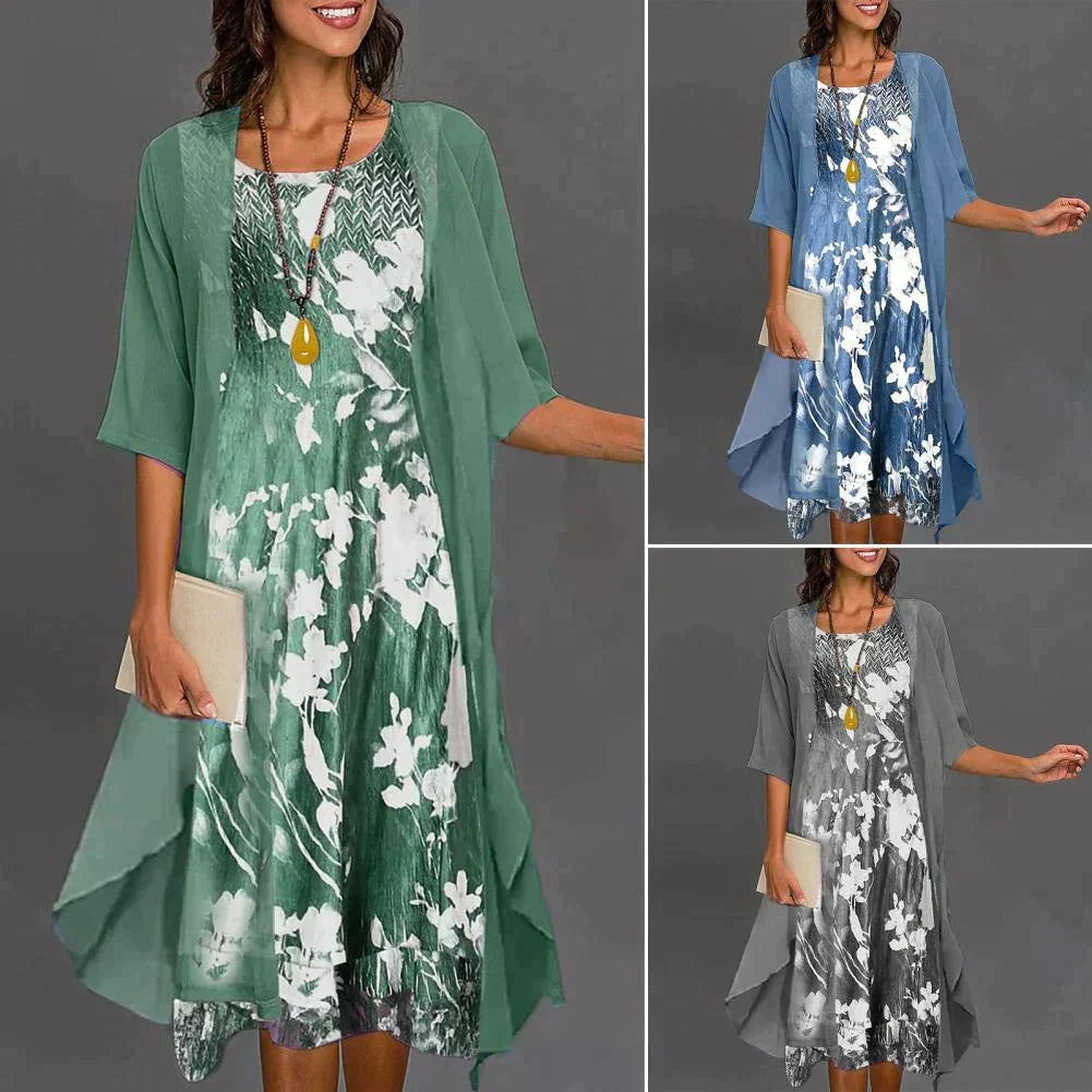 Robe d'automne à taille élastique 1