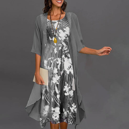 Robe d'automne à taille élastique 2