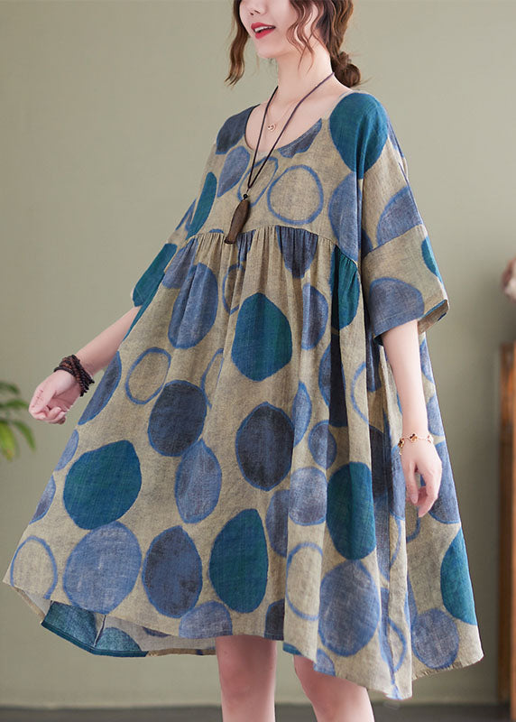 Robe d'été Ample à Col Rond pour Femmes 1