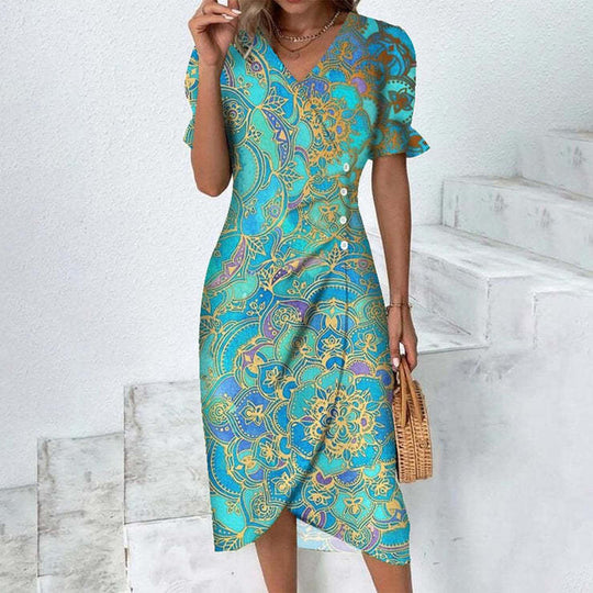 Robe d'été Femme Fluide en Polyester 12
