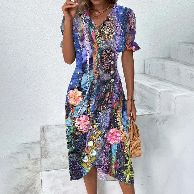 Robe d'été Femme Fluide en Polyester 8