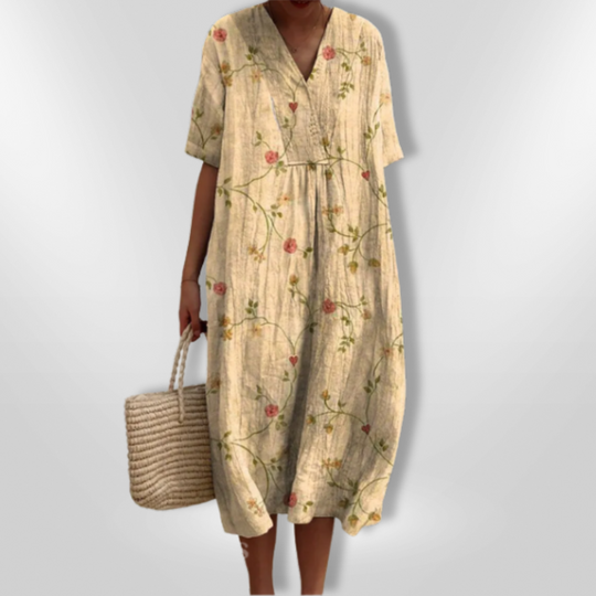 Robe d'été Femme Imprimé Floral Décontracté 100% Coton Chic 8