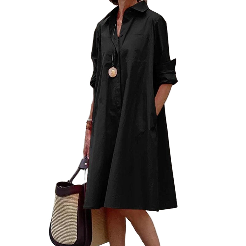 Robe d'été Femme en Coton Respirant 0