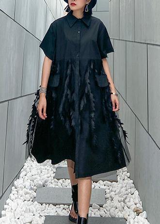 Robe d'été à revers pour femmes 1