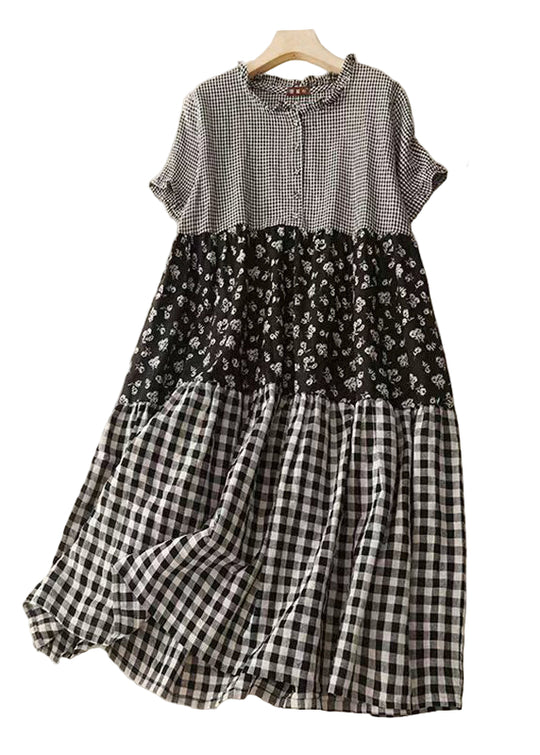 Robe d'été à volants en patchwork 0