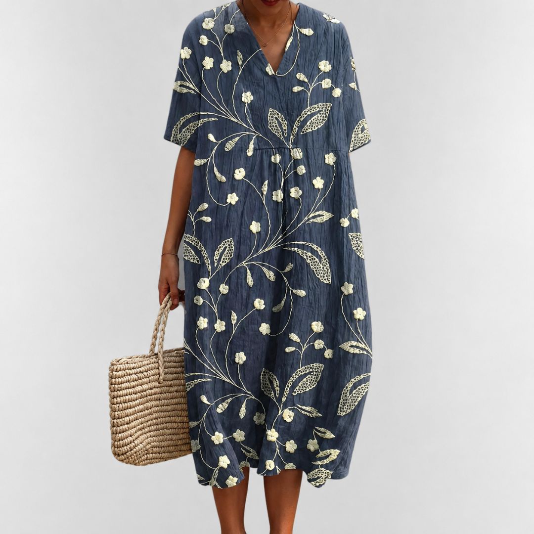 Robe d'été ample à fleurs pour femme 11