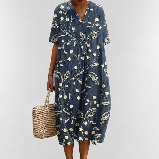 Robe d'été ample à fleurs pour femme 11
