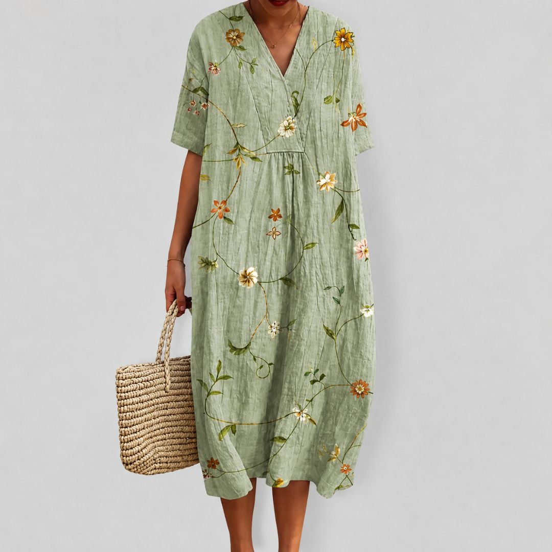 Robe d'été ample à fleurs pour femme 12