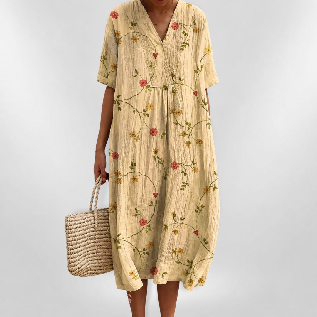 Robe d'été ample à fleurs pour femme 13
