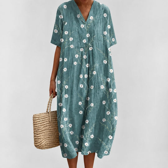 Robe d'été ample à fleurs pour femme 9