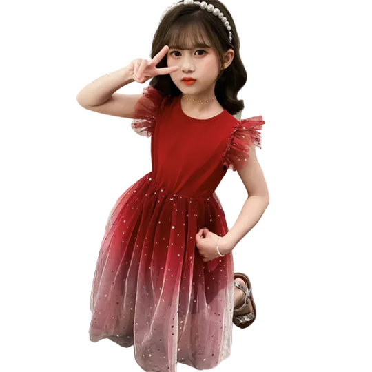 Robe de Danse Enfant Tendance Aérée Pour Printemps Et Été 2