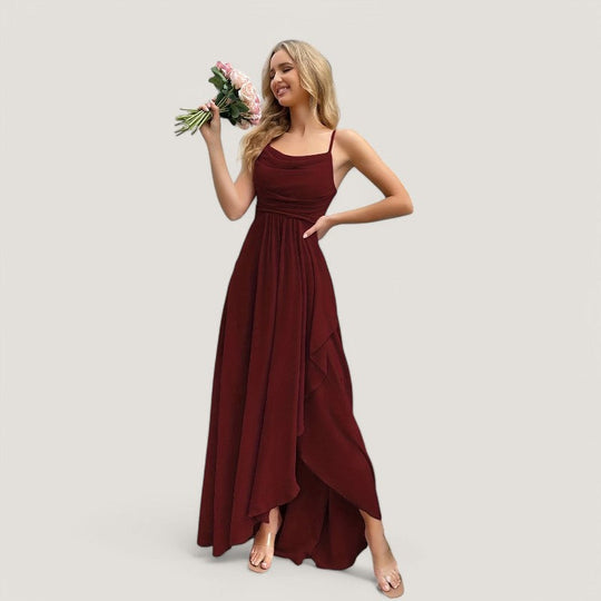 Robe de Demoiselle d'Honneur Femme Chiffon Printemps 1
