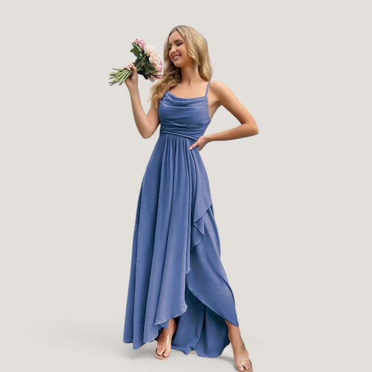 Robe de Demoiselle d'Honneur Femme Chiffon Printemps 17