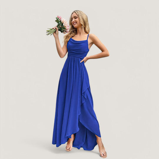 Robe de Demoiselle d'Honneur Femme Chiffon Printemps 4