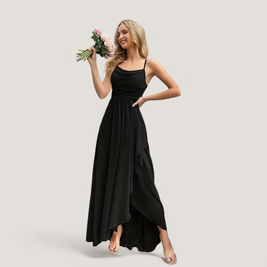 Robe de Demoiselle d'Honneur Femme Chiffon Printemps 5