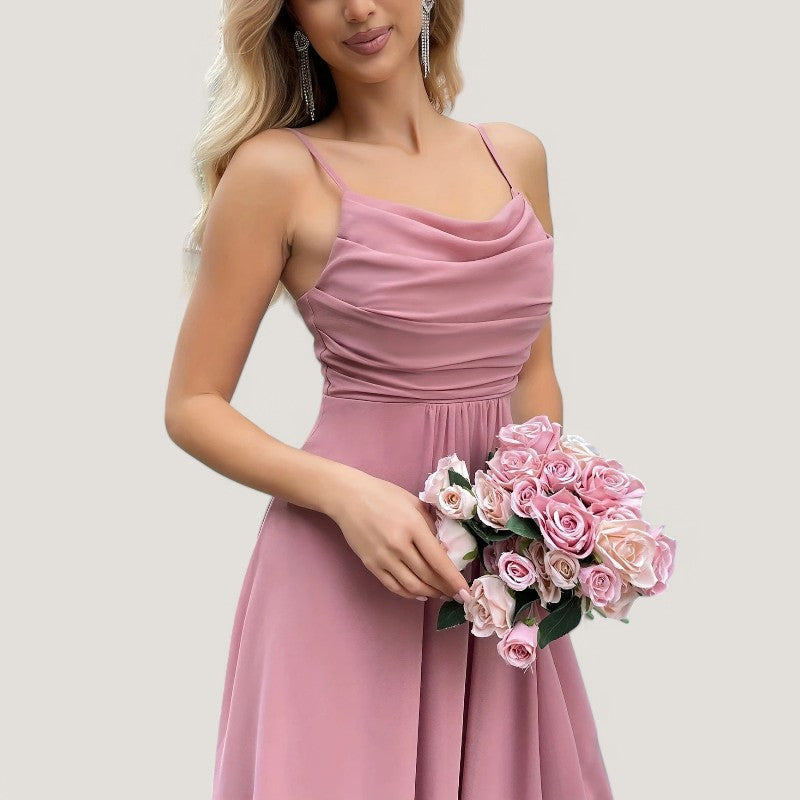 Robe de Demoiselle d'Honneur Femme Chiffon Printemps 6