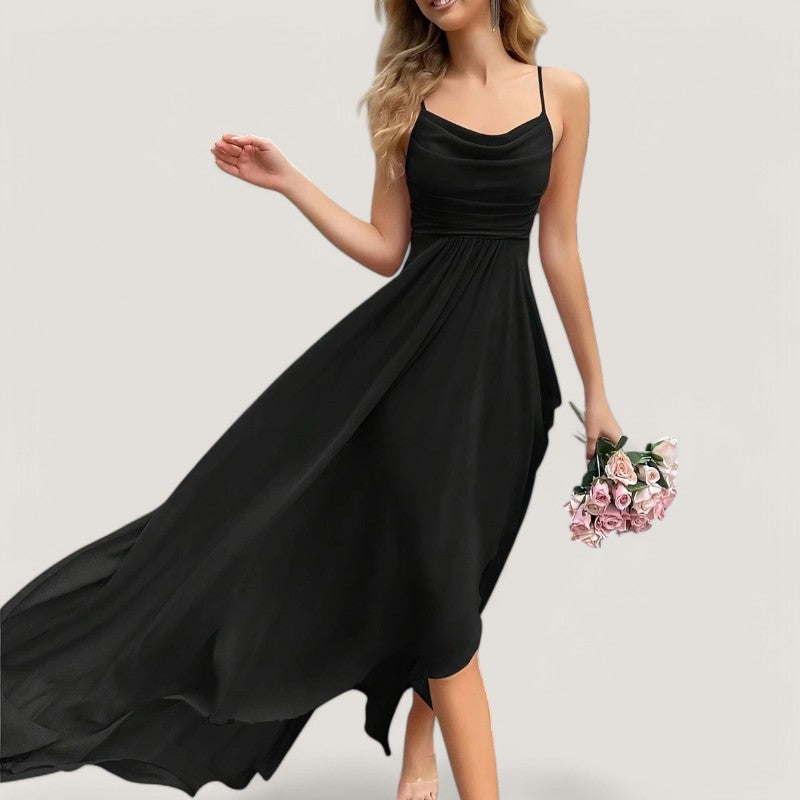 Robe de Demoiselle d'Honneur Femme Chiffon Printemps 7