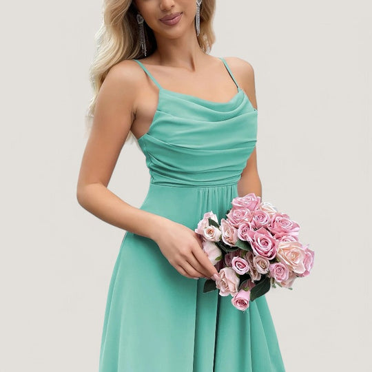Robe de Demoiselle d'Honneur Femme Chiffon Printemps 8