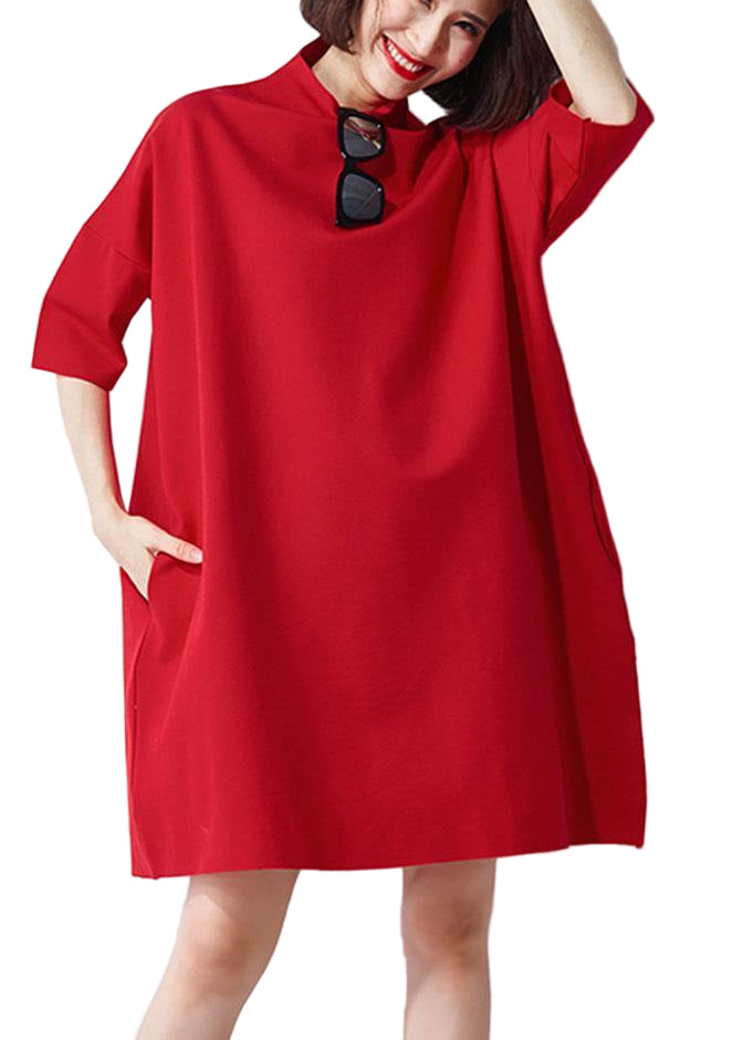 Robe de Soirée Chic à Col Roulé Ample pour Femmes 0