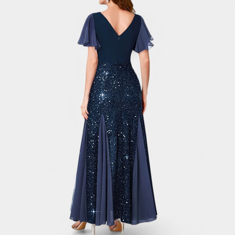 Robe de Soirée Femme Décolleté Coeur en Polyester 6