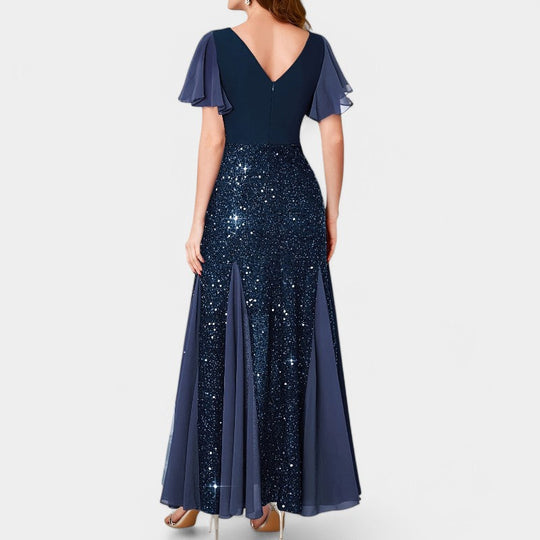 Robe de Soirée Femme Décolleté Coeur en Polyester 6