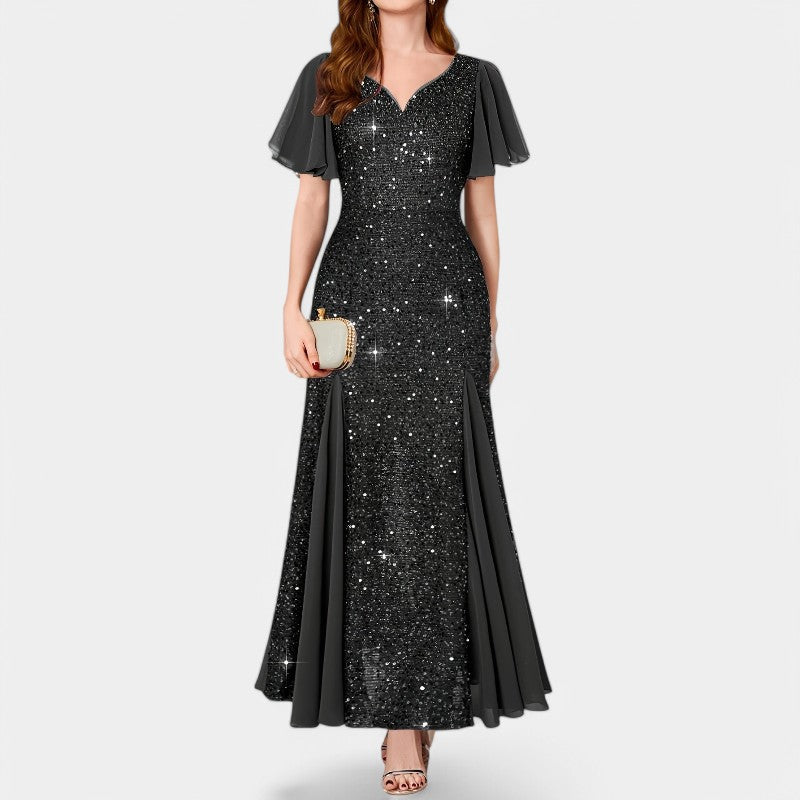 Robe de Soirée Femme Décolleté Coeur en Polyester 9