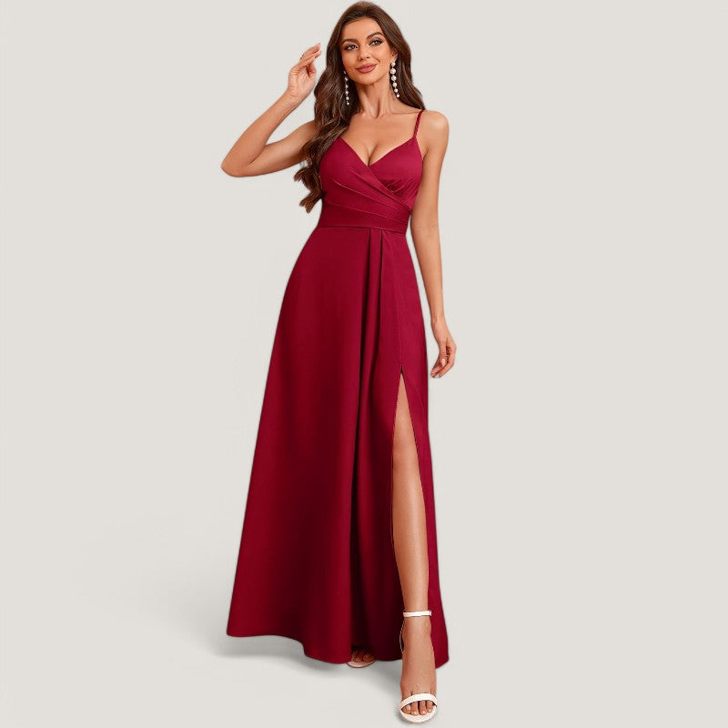 Robe de Soirée Longue Décolleté Bardot Femme 1