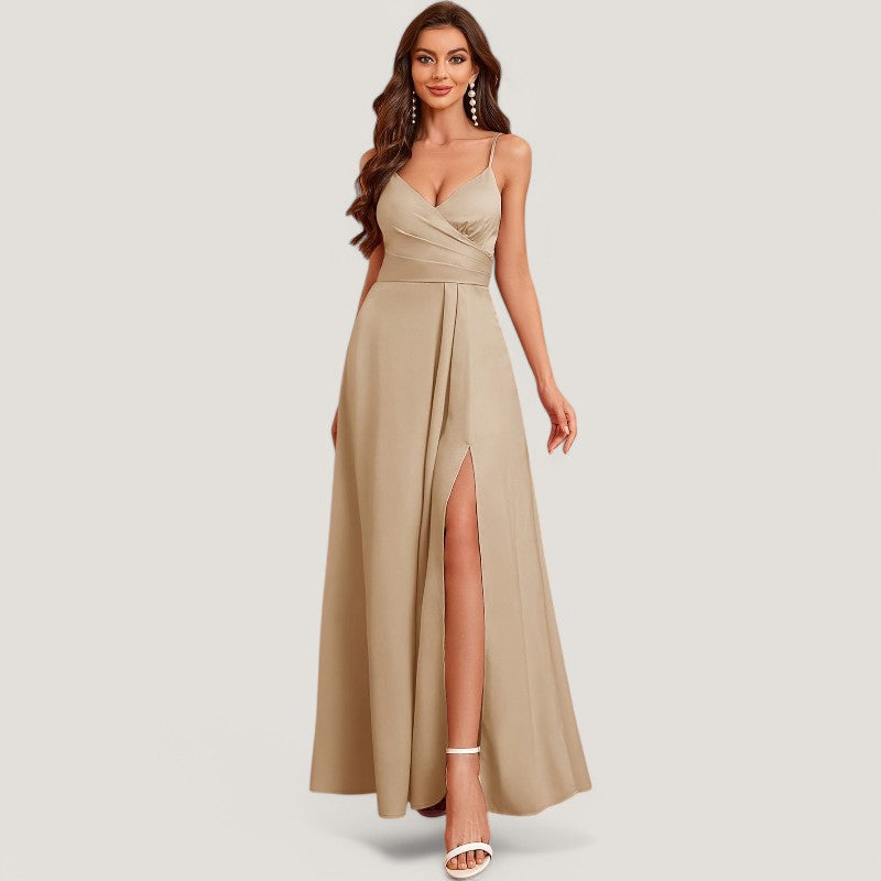 Robe de Soirée Longue Décolleté Bardot Femme 4