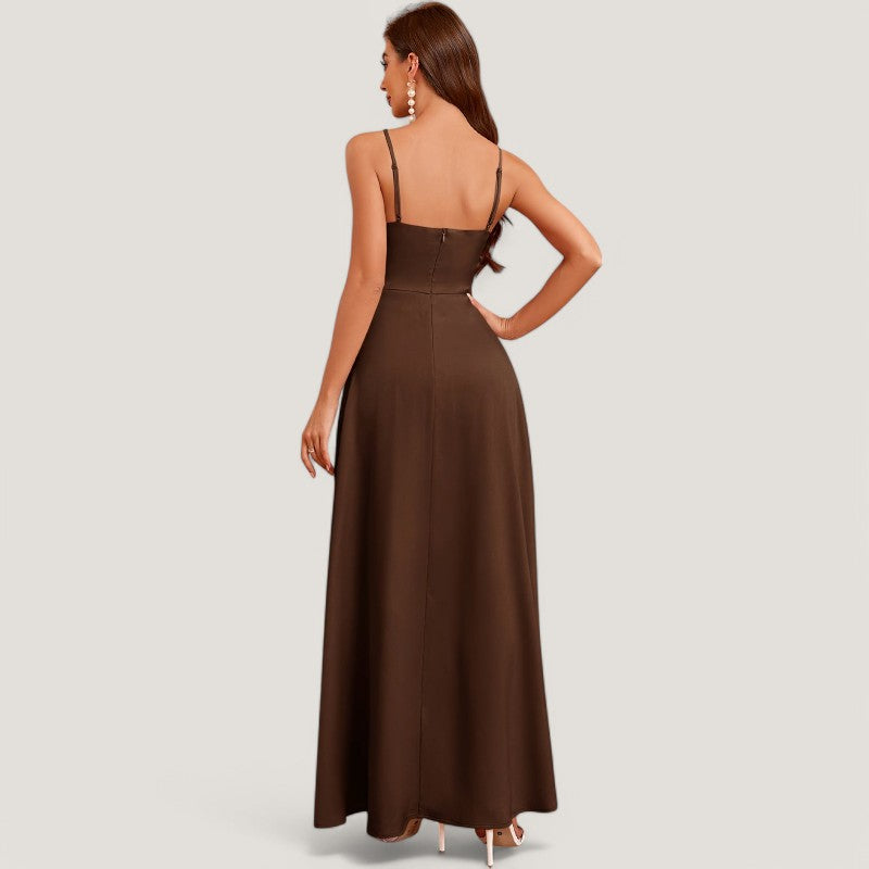 Robe de Soirée Longue Décolleté Bardot Femme 7