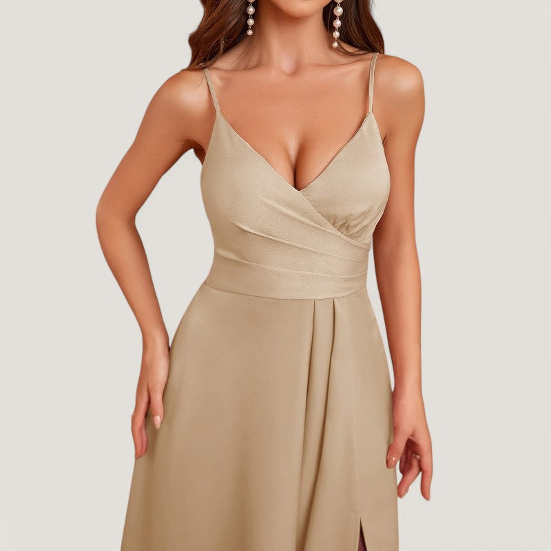 Robe de Soirée Longue Décolleté Bardot Femme 8