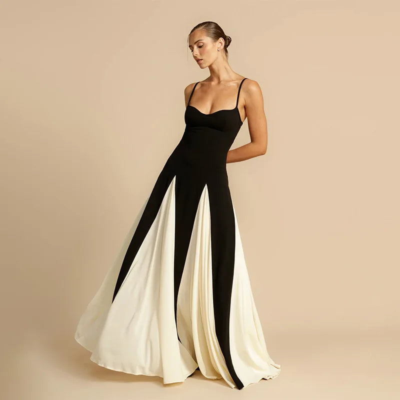Robe de Soirée Longue Femme Élégante Tissu Doux Polyvalent 1