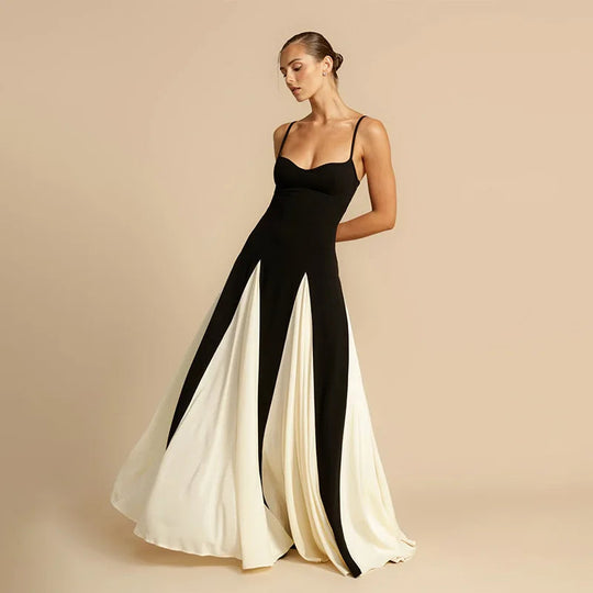 Robe de Soirée Longue Femme Élégante Tissu Doux Polyvalent 1