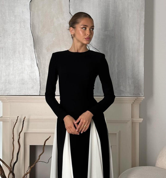 Robe de Soirée Longue Femme Élégante Tissu Doux Polyvalent 2
