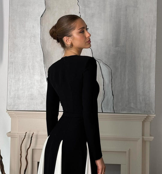 Robe de Soirée Longue Femme Élégante Tissu Doux Polyvalent 3