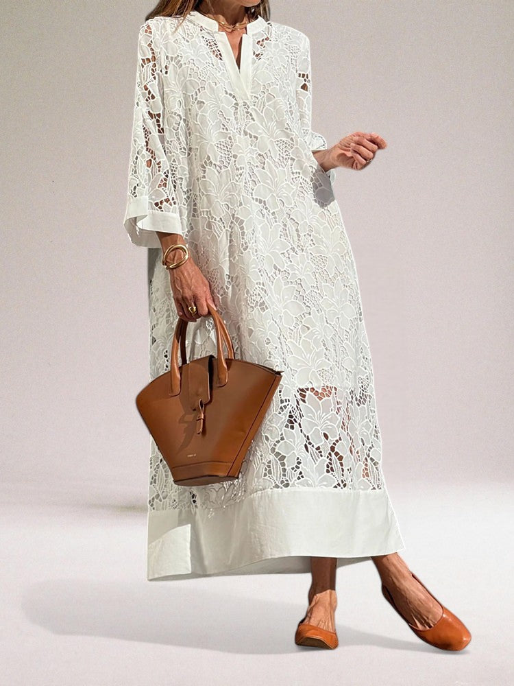 Robe en Dentelle Femme Élégante et Sophistiquée 3