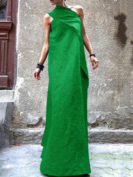 Robe sans manches en patchwork pour femme 6