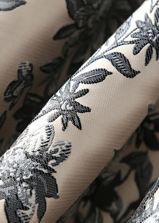 Robe sans manches imprimée abricot 2