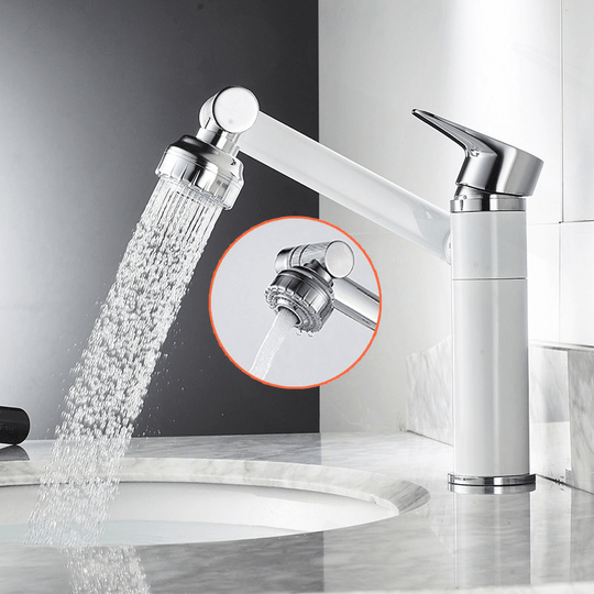 Robinet Flexible 360° avec Fonction Spray pour Lavabo 0