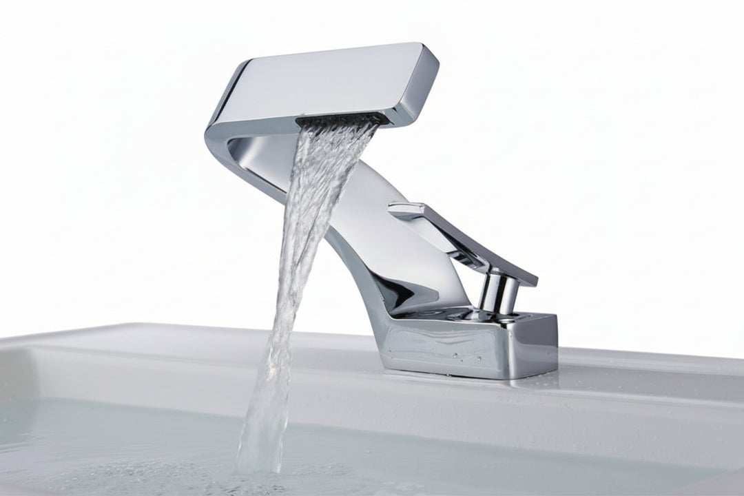 Robinet Incurvé Moderne pour Cuisine et Salle de Bain Design Minimaliste 0