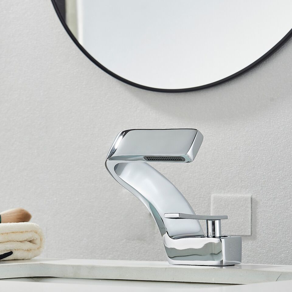 Robinet Incurvé Moderne pour Cuisine et Salle de Bain Design Minimaliste 3