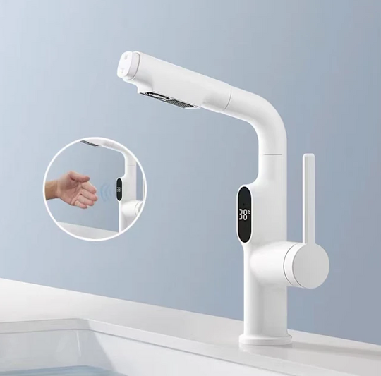 Robinet Intelligent Cuisine Salle de Bain avec Affichage LED Numérique 360° 6